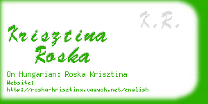 krisztina roska business card